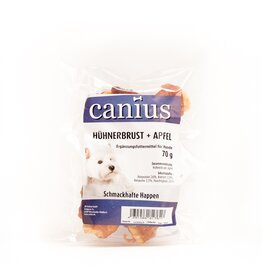 Canius Snacks Canius Hühnerbrust + Apfel 70g