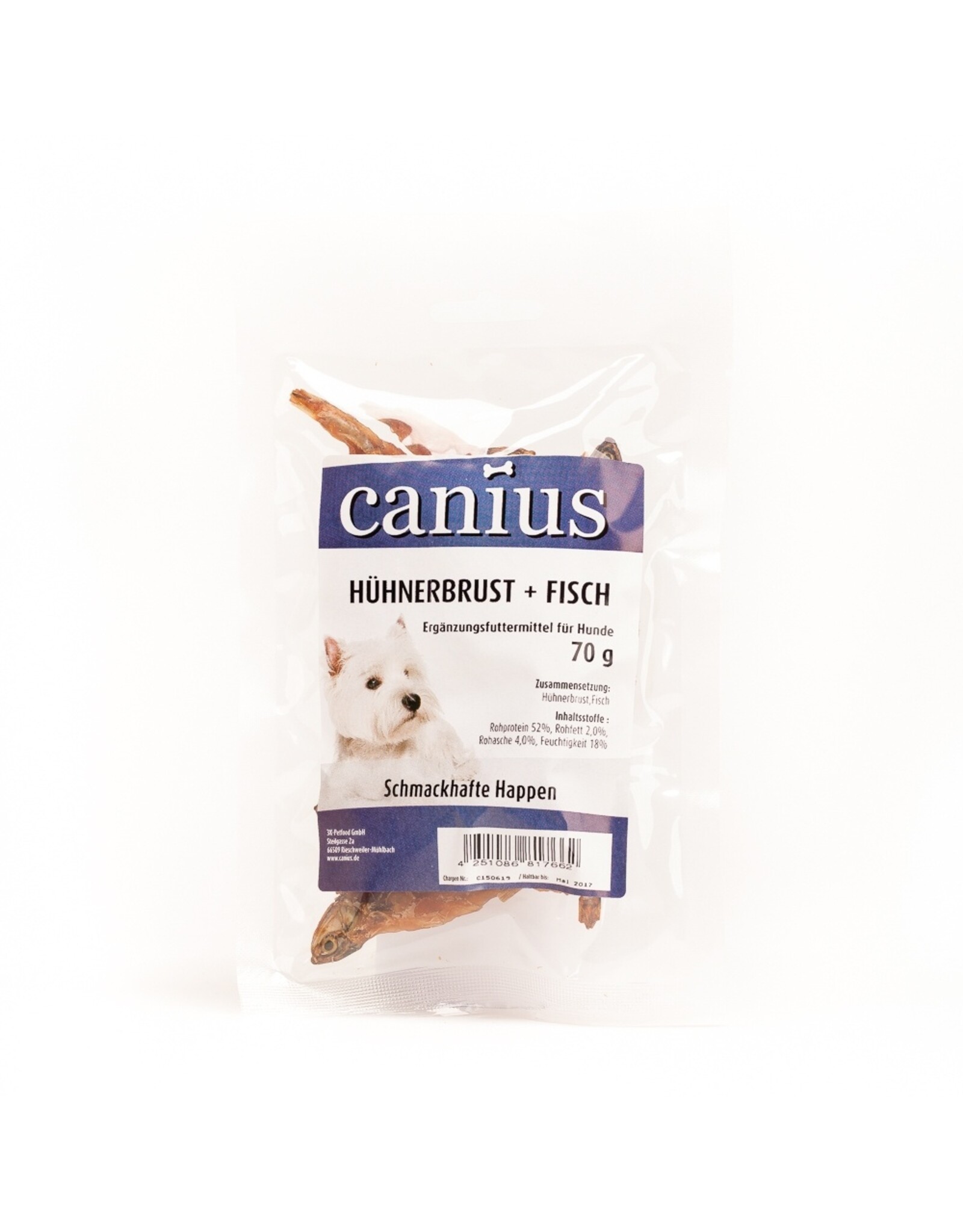 Canius Snacks Canius Hühnerbrust + Fisch 70g