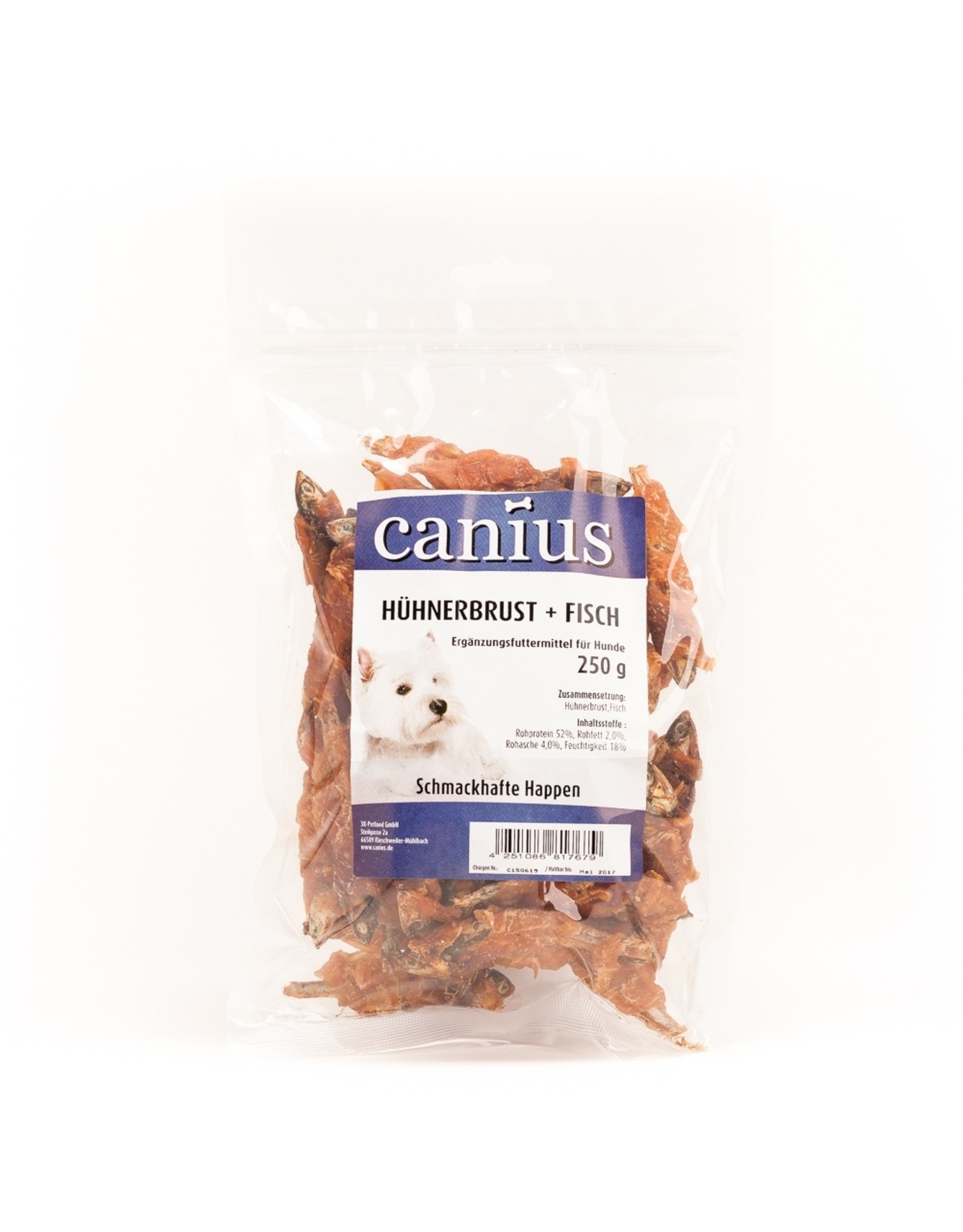 Canius Snacks Canius Hühnerbrust + Fisch 250g