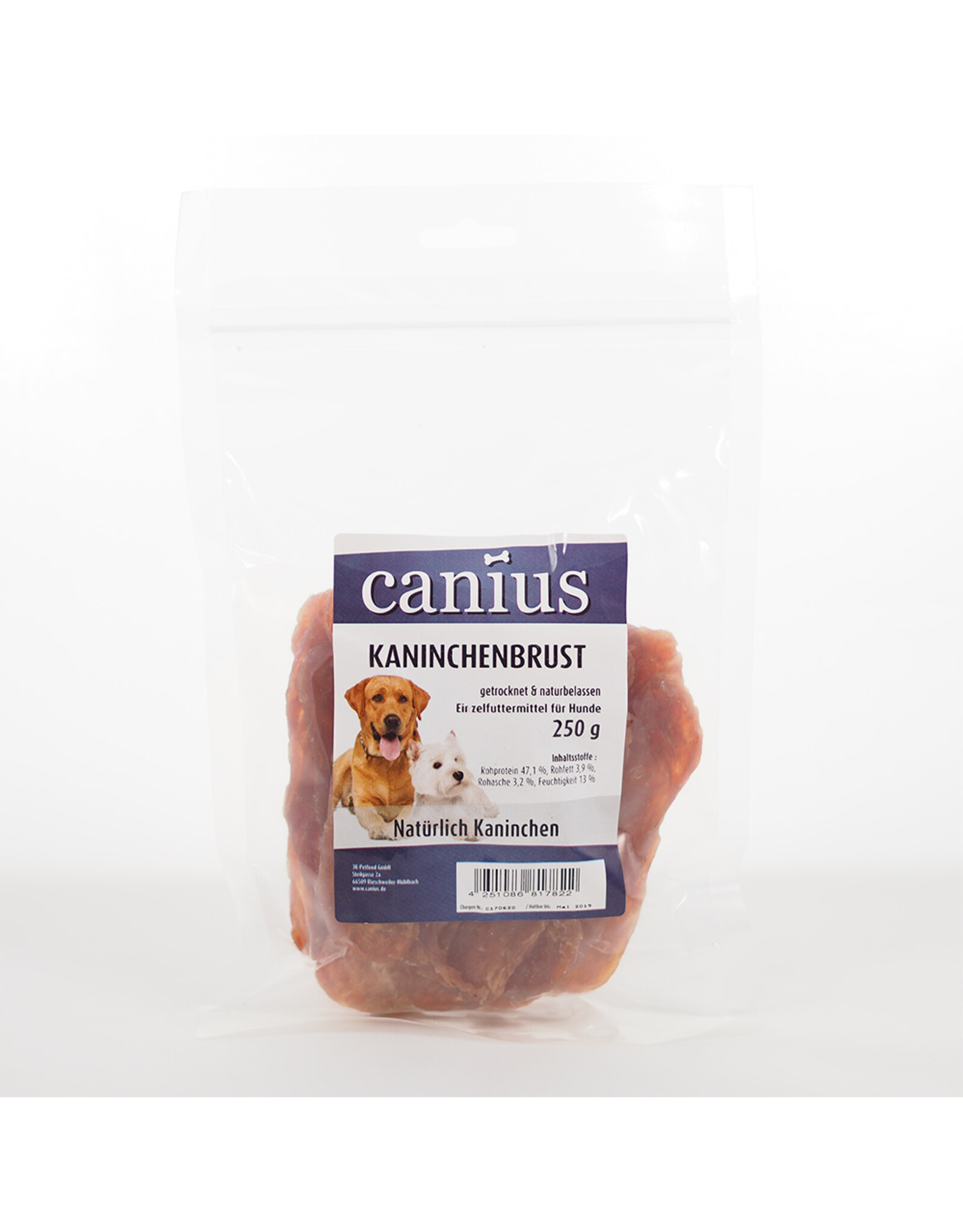 Canius Snacks Canius Kaninchenbrust getrocknet 250g