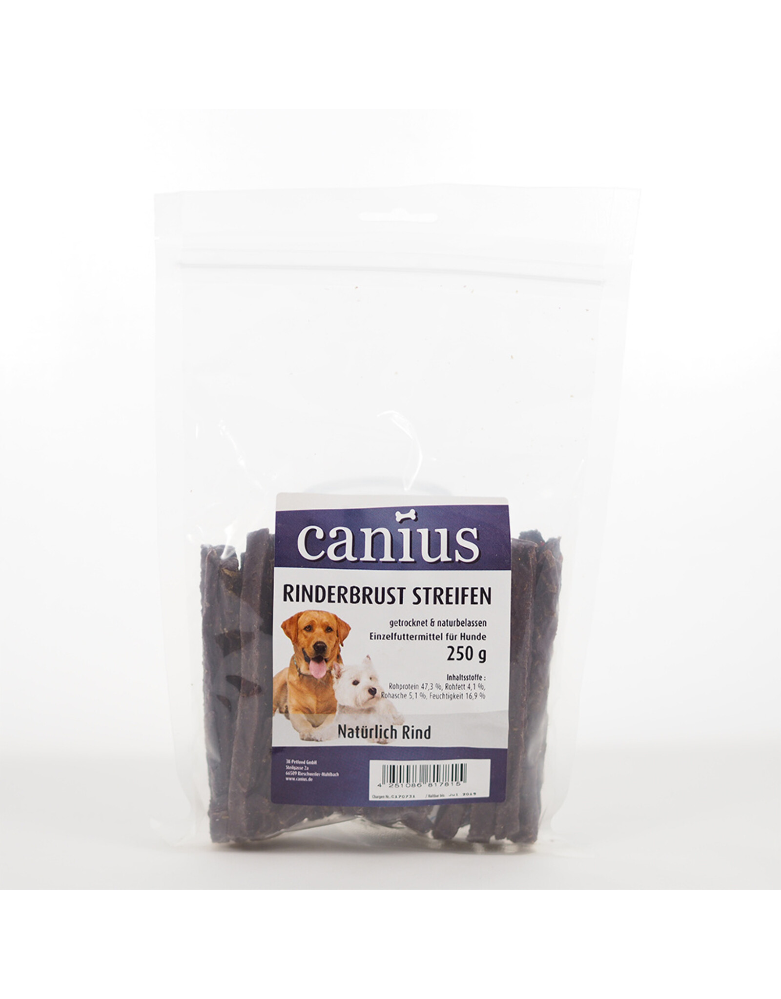 Canius Snacks Canius Rinderbrust Streifen 250g
