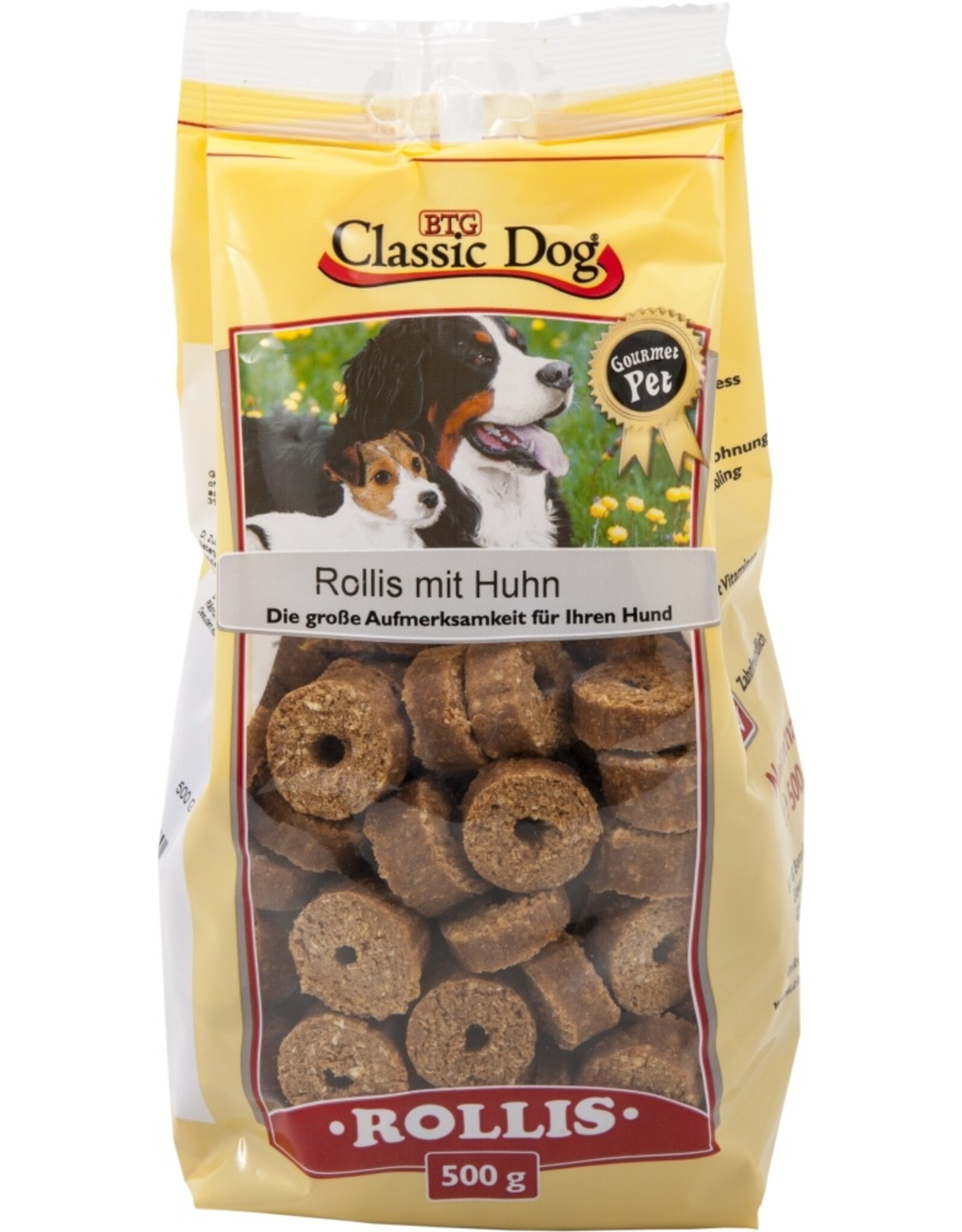 Classic Dog Classic Dog Snack Rollis mit Huhn 500g