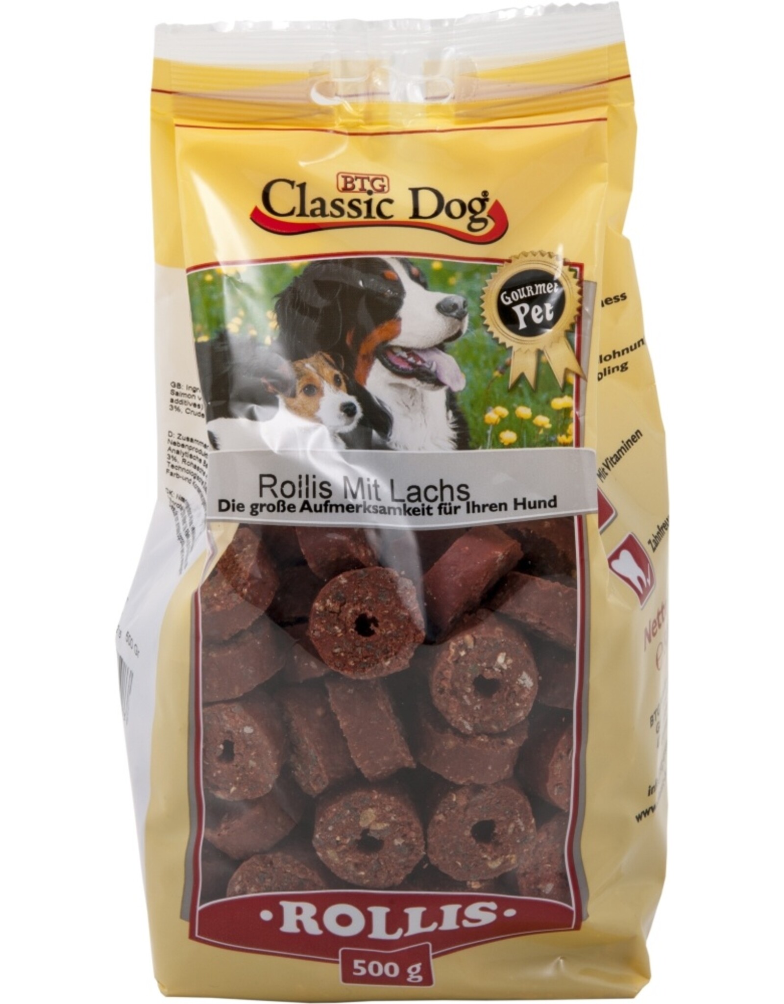 Classic Dog Classic Dog Snack Rollis mit Lachs 500g