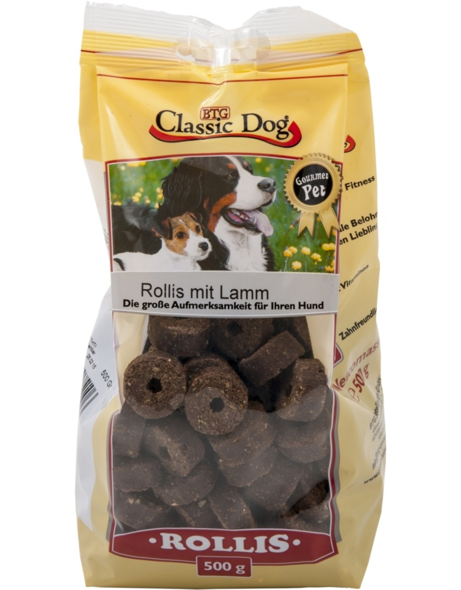 Classic Dog Classic Dog Snack Rollis mit Lamm 500g