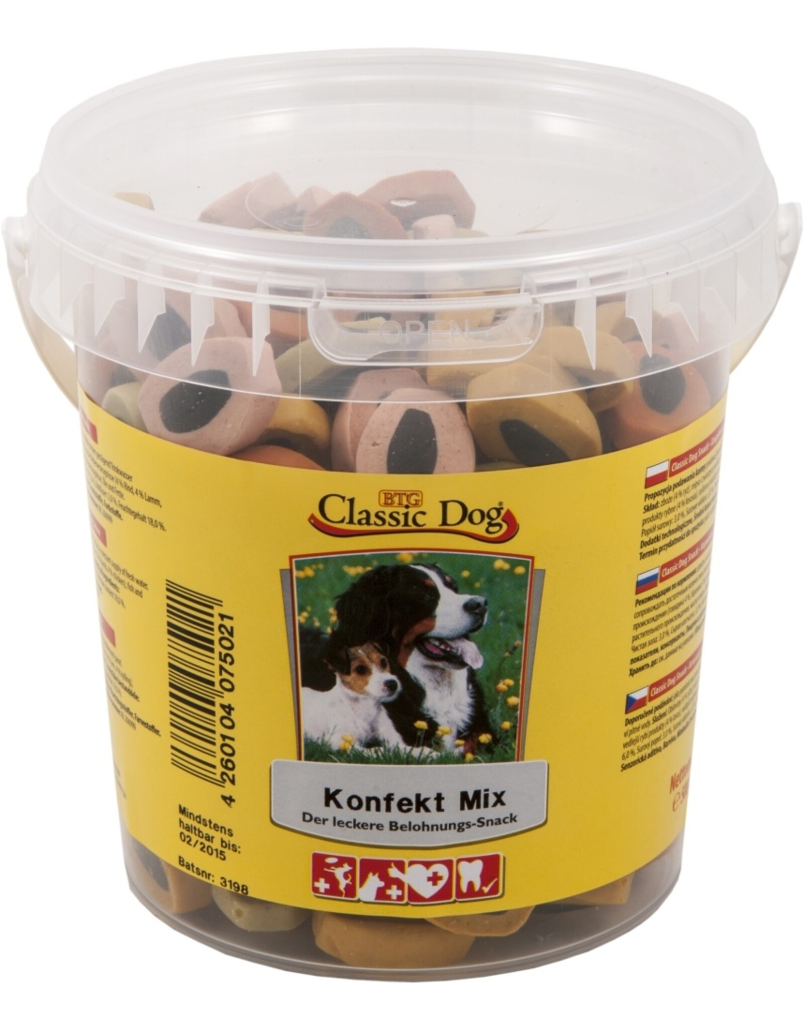 Classic Dog Classic Dog Snack Konfekt Mix Eimer 500g