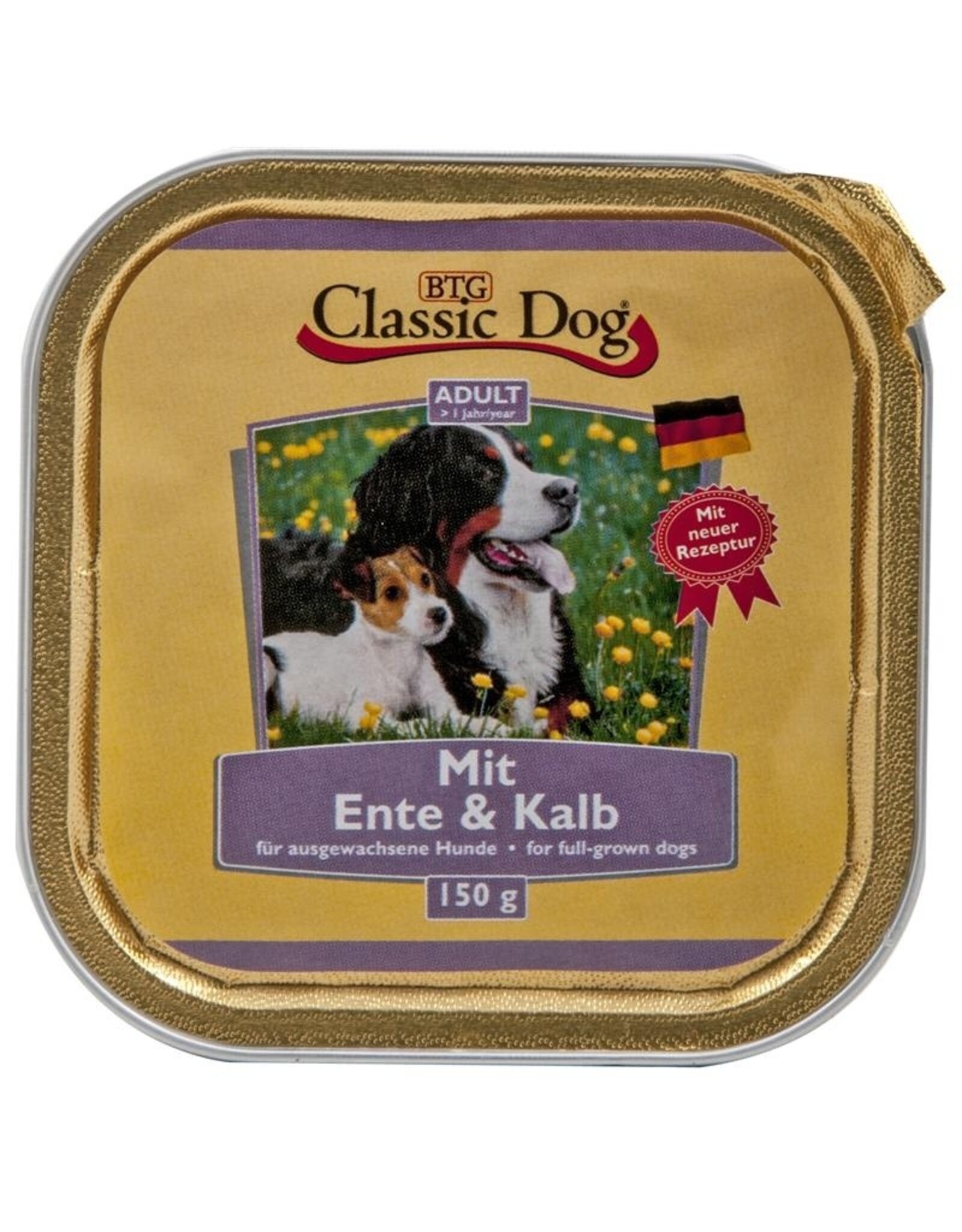 Classic Dog Classic Dog Schale Ente & Kalb 150g