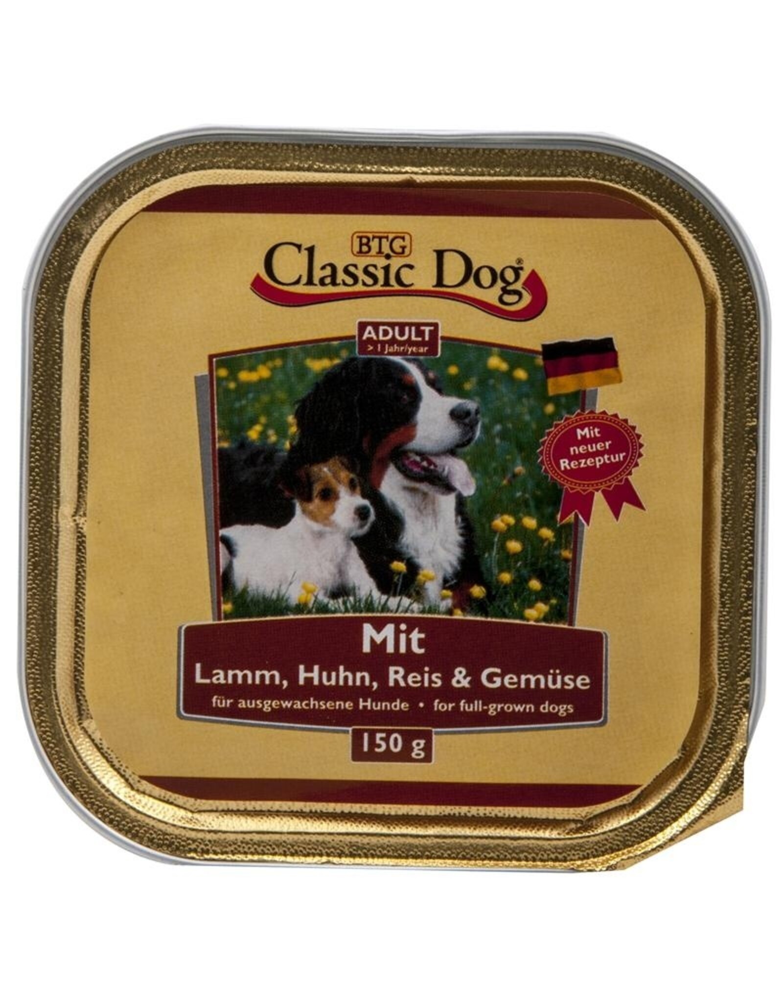 Classic Dog Classic Dog Schale Lamm, Huhn, Reis & Gemüse 150g