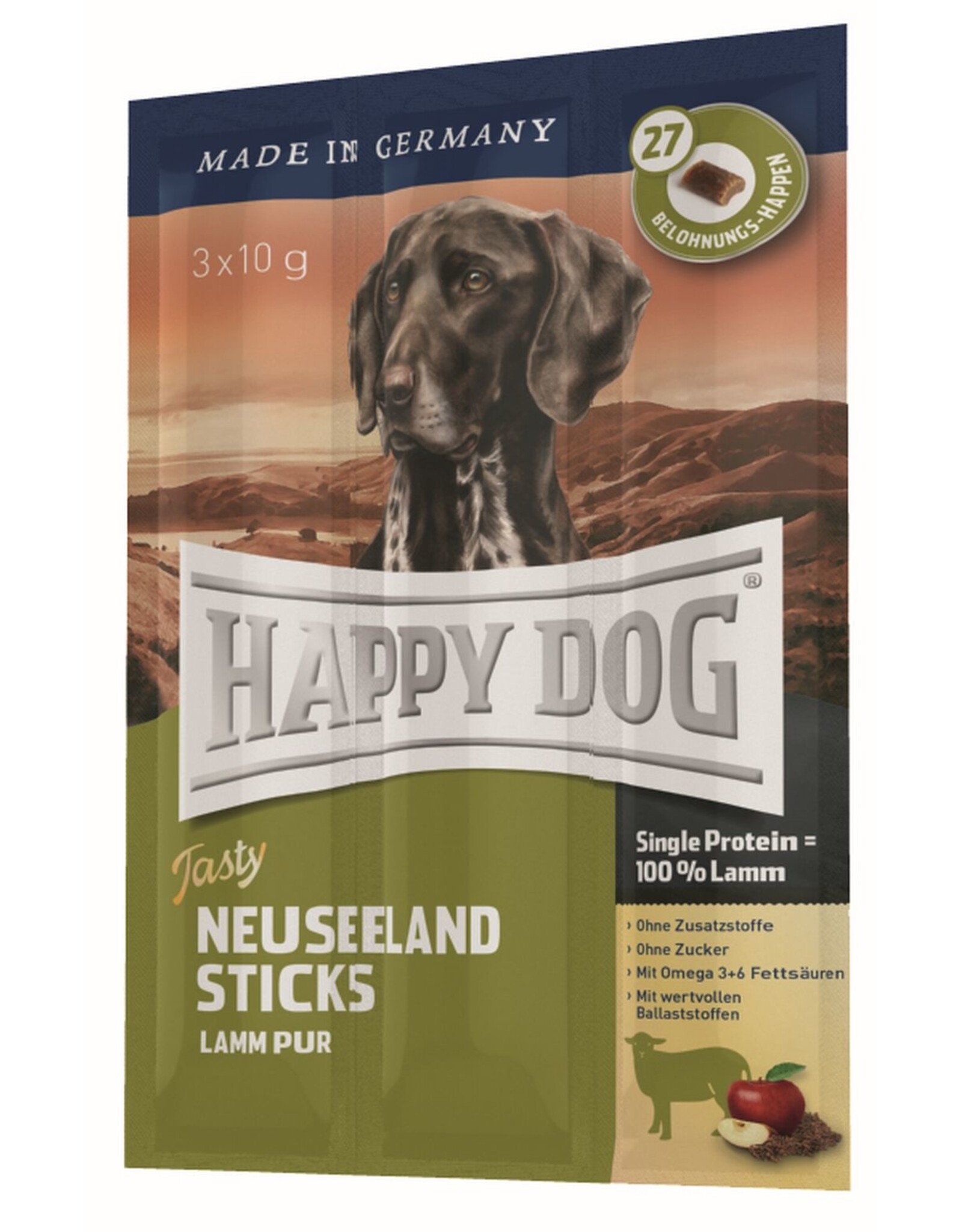 Happy Dog Happy Dog Tasty Neuseeland Sticks 3x10g