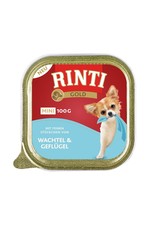 Rinti RINTI Gold mini Wachtel & Geflügel 100g