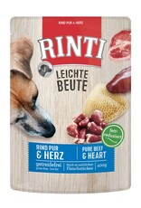 Rinti RINTI Leichte Beute Rind Pur + Geflügelherzen 400g