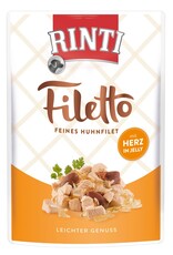Rinti Rinti Filetto Jelly Huhn & Hühnerherz 100g