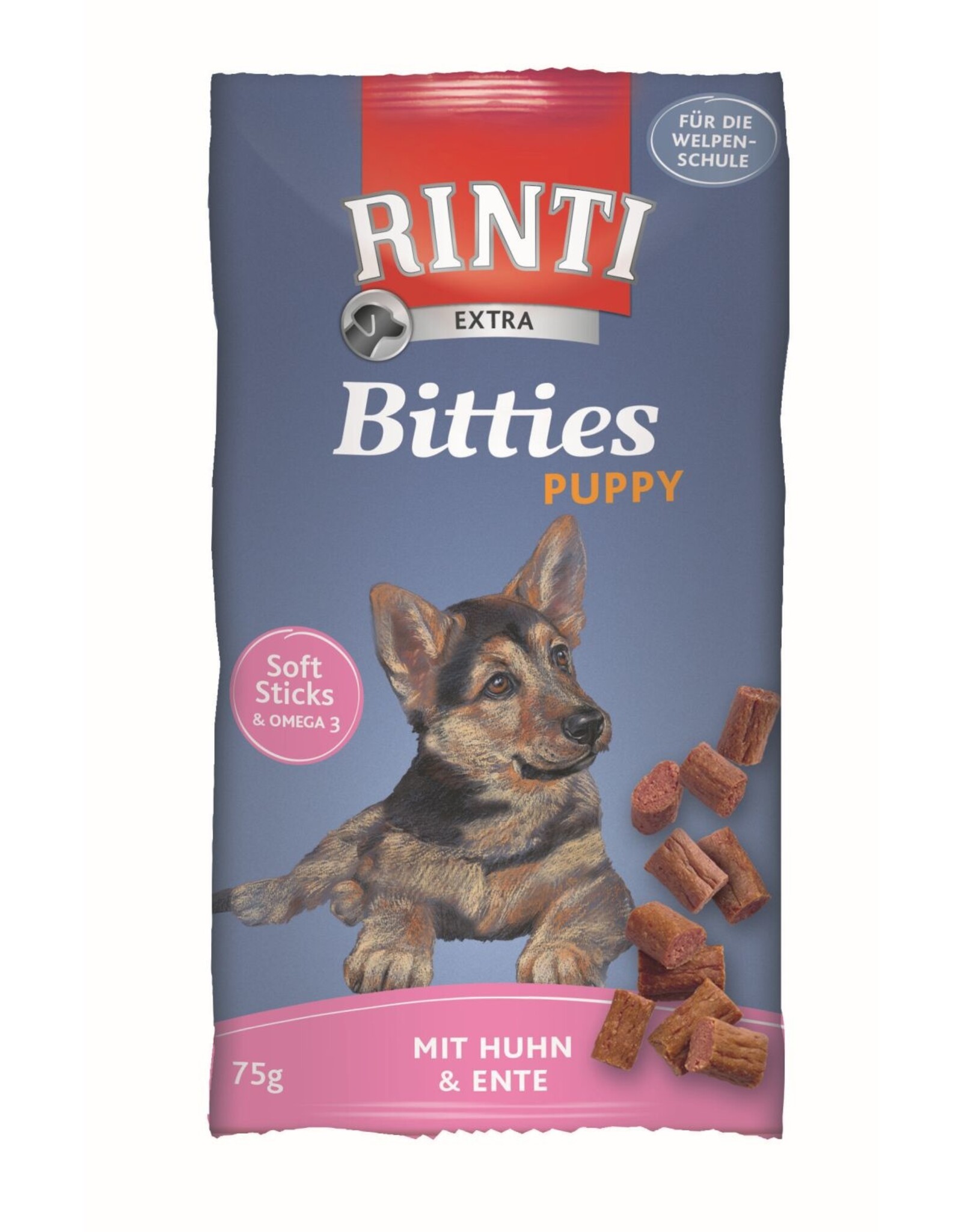 Rinti Rinti Bitties Puppy Huhn & Ente 16x75g