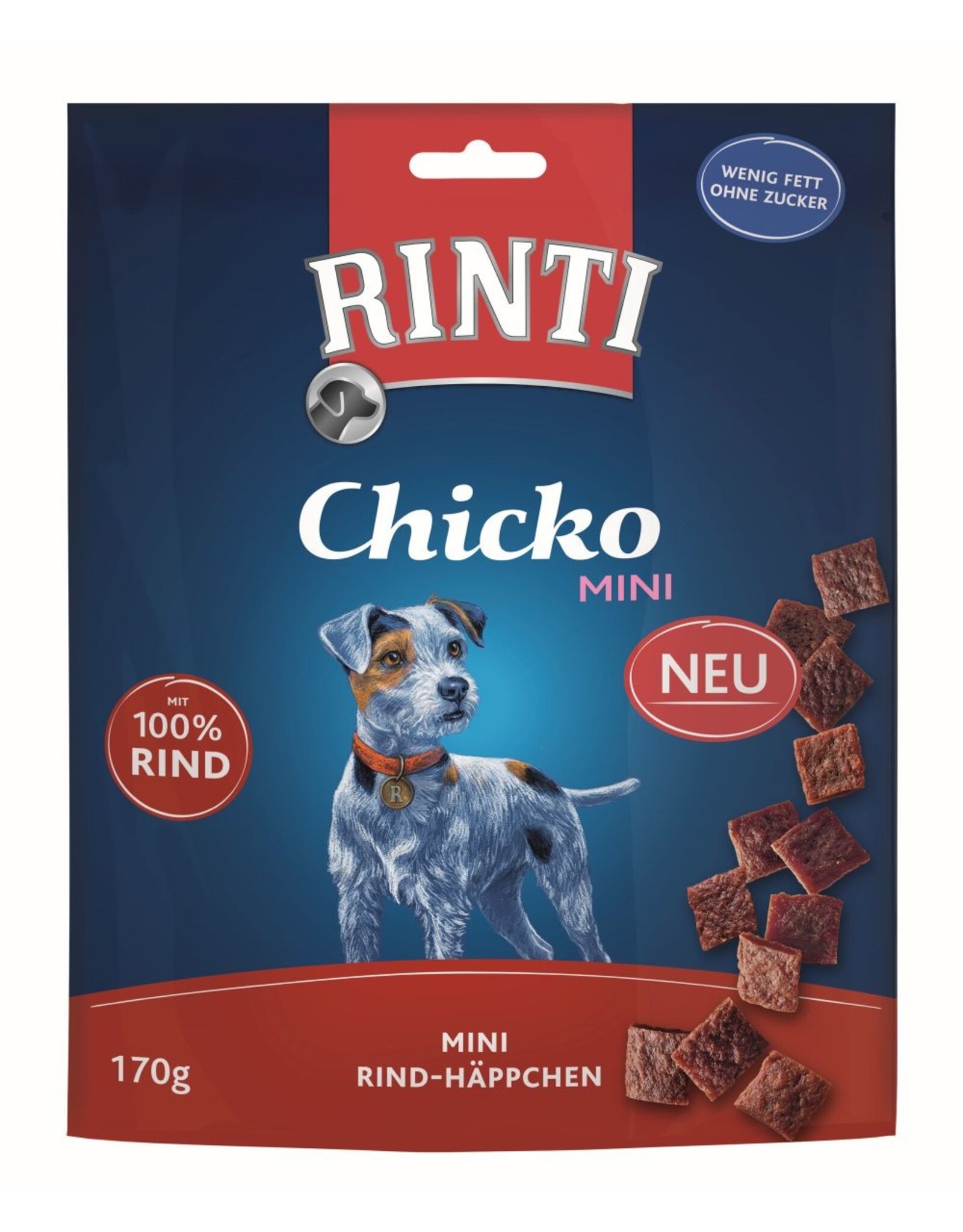 Rinti Rinti Chicko Mini - Kleine Stückchen aus Rind 170 g