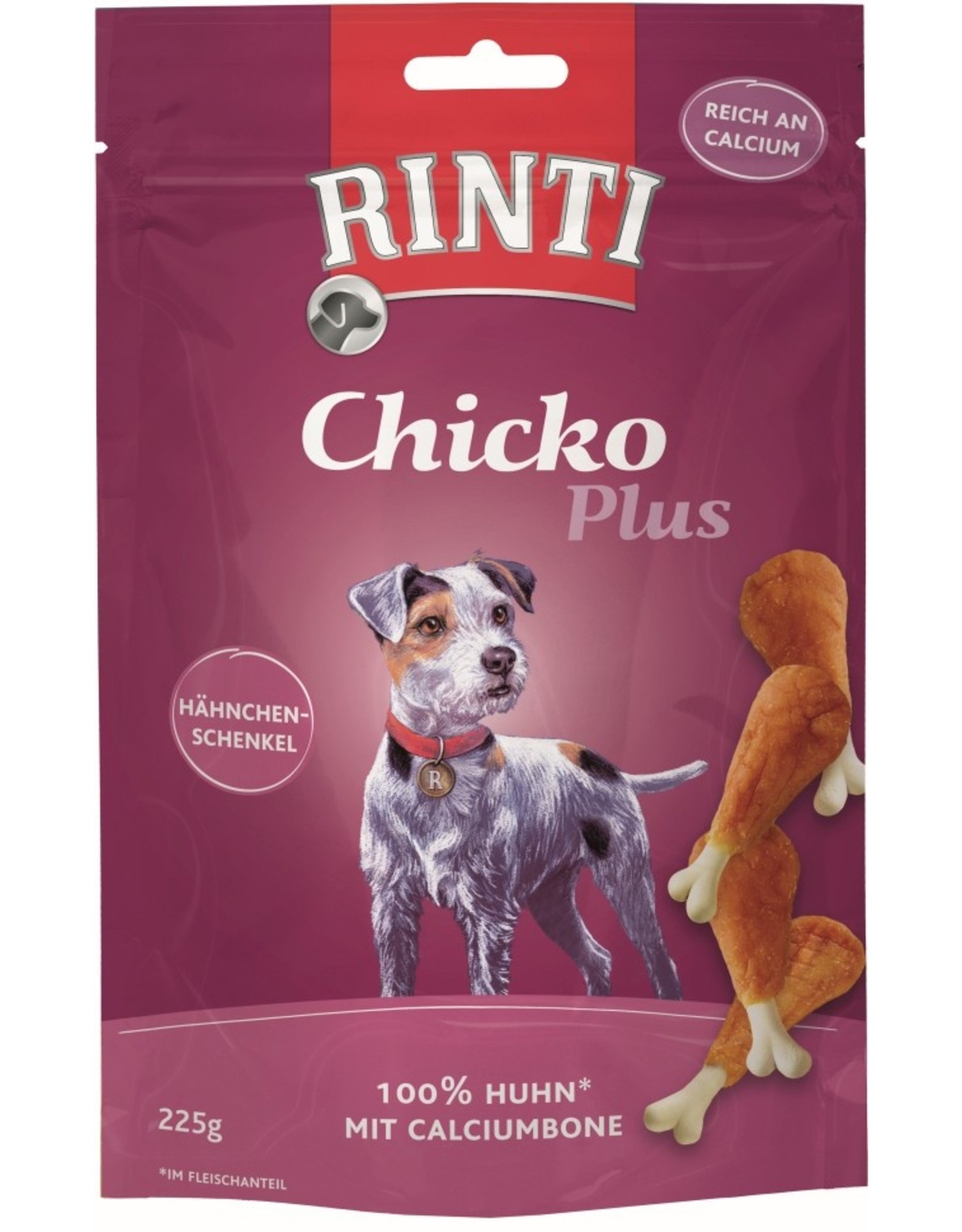 Rinti Rinti Chicko Plus Hähnchenschenkel mit Calciumbone 225 g