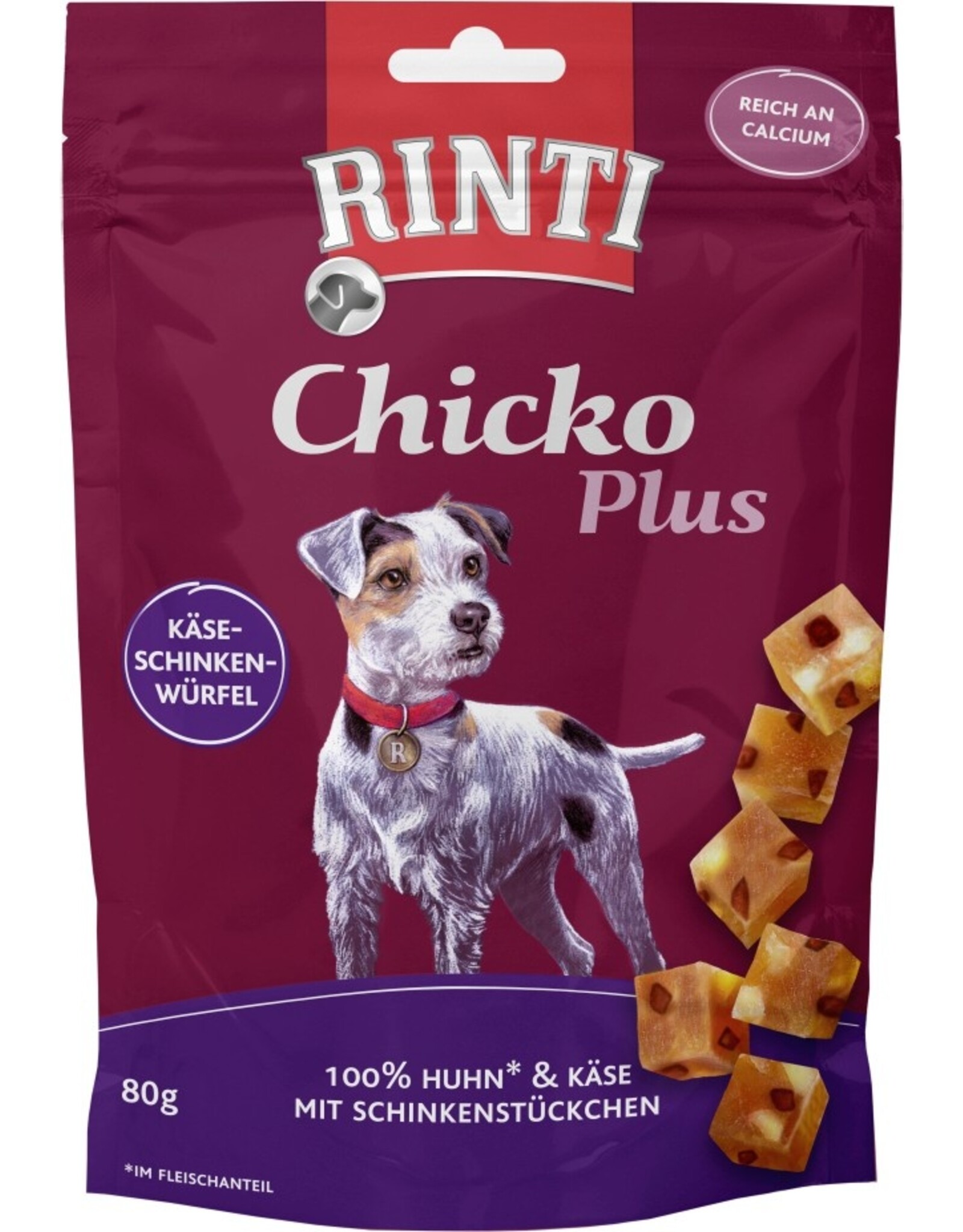 Rinti Rinti Snack Chicko Plus Käse-Schinken 80g