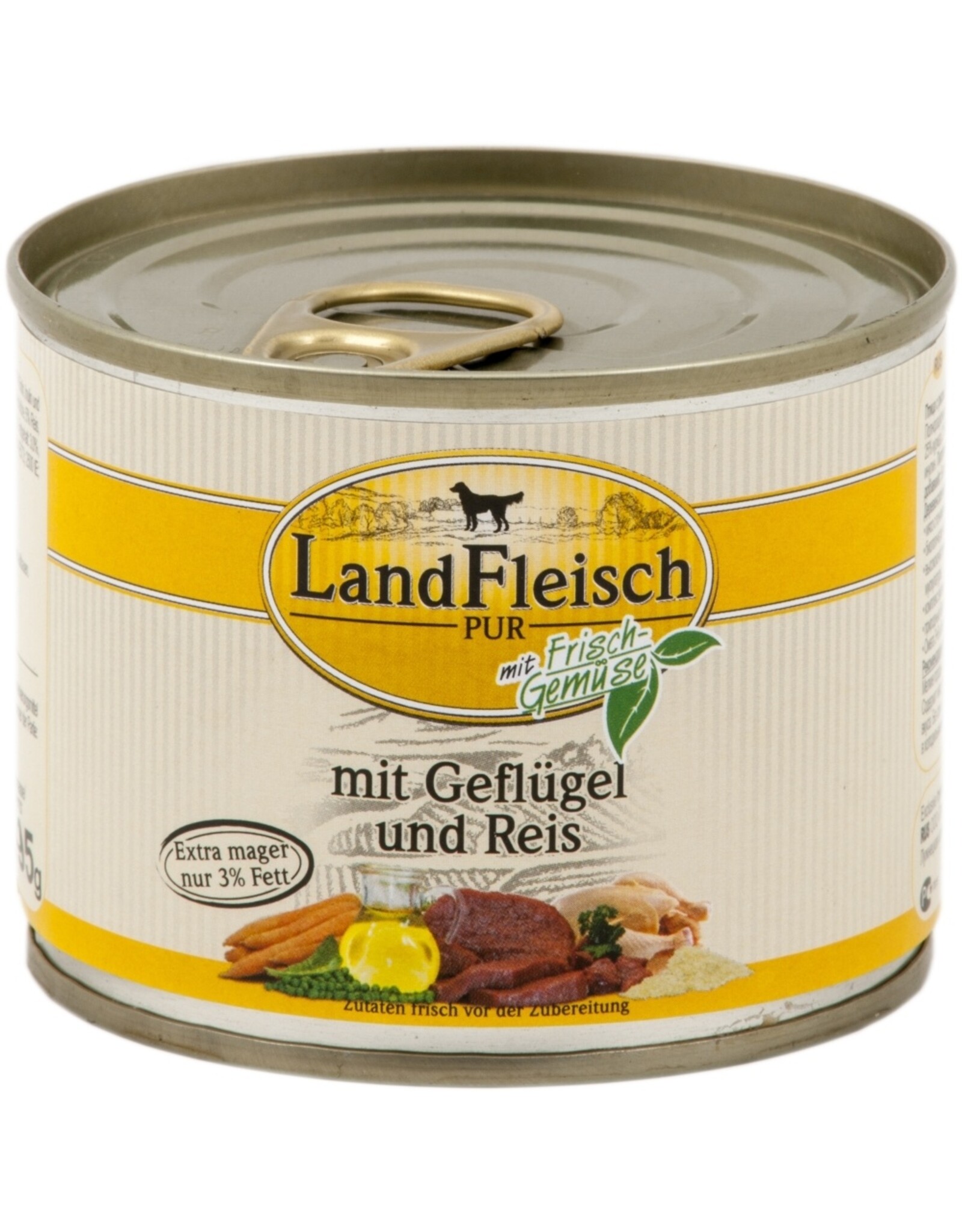 Landfleisch Landfleisch Dog Pur Geflügel & Reis extra mager