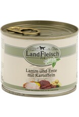 Landfleisch LandFleisch Dog Pur Lamm & Ente & Kartoffel