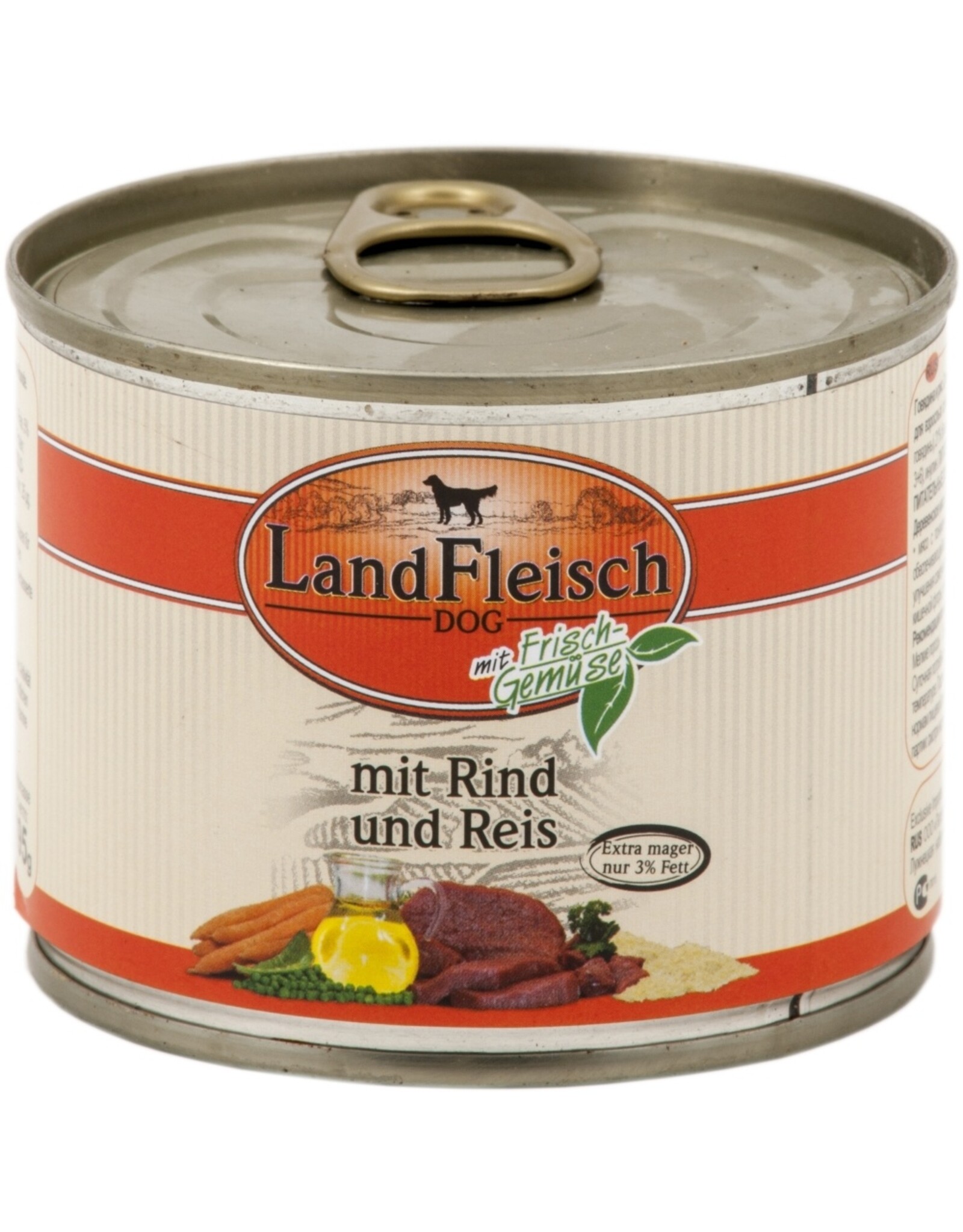 Landfleisch Landfleisch Dog Pur Rind&Reis extra mager