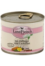 Landfleisch Landfleisch Dog Pur Geflügel&Lachsfilet