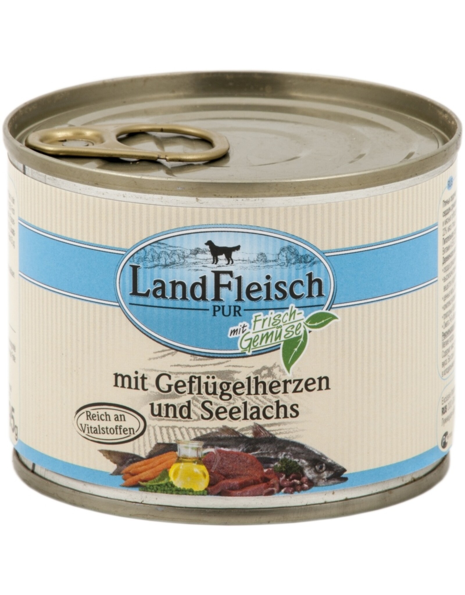 Landfleisch Landfleisch Dog Pur Geflügelherzen & Seelachs