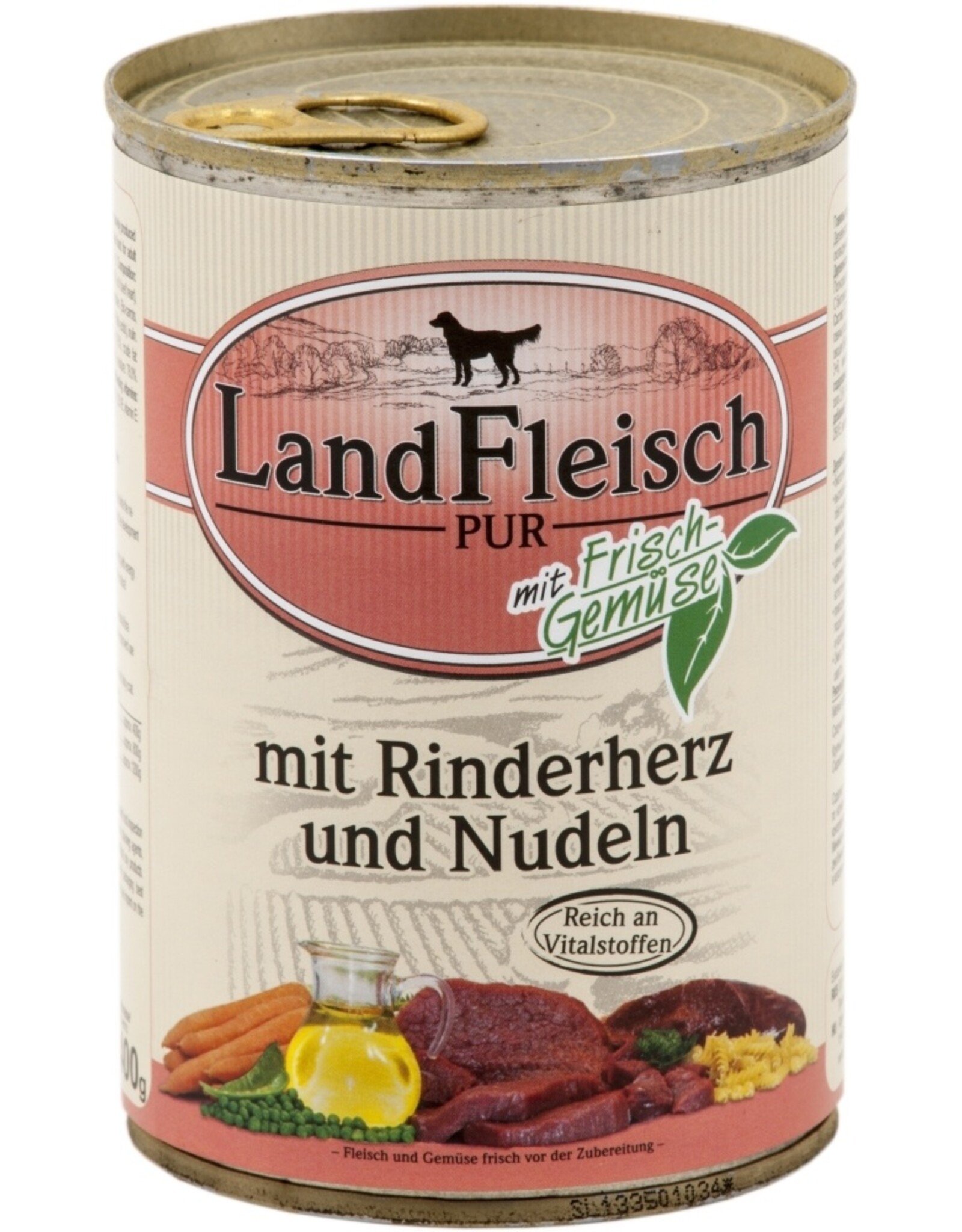 Landfleisch Landfleisch Pur Rinderherzen & Nudeln 400g