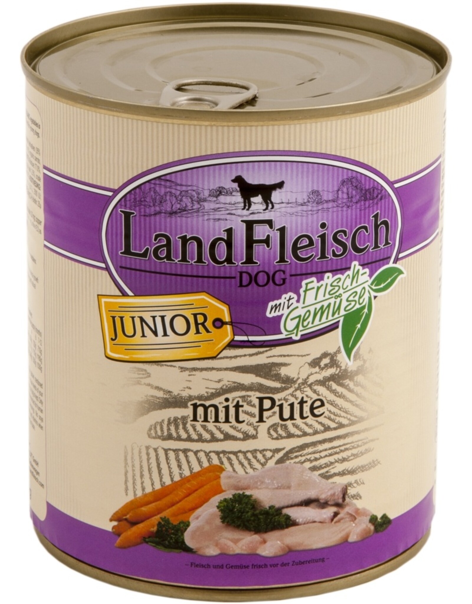 Landfleisch Landfleisch Hund Dose Junior Pute mit Biogemüse 800 g