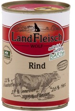 Landfleisch LandFleisch Hunde Dose Wolf 100% vom Rind 400g