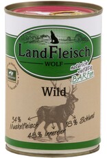 Landfleisch LandFleisch Hunde Dose Wolf Sensibel 100% vom Wild 400g