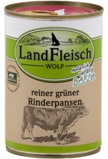 Landfleisch LandFleisch Hunde Dose Wolf 100 % aus Rinderpansen 400g