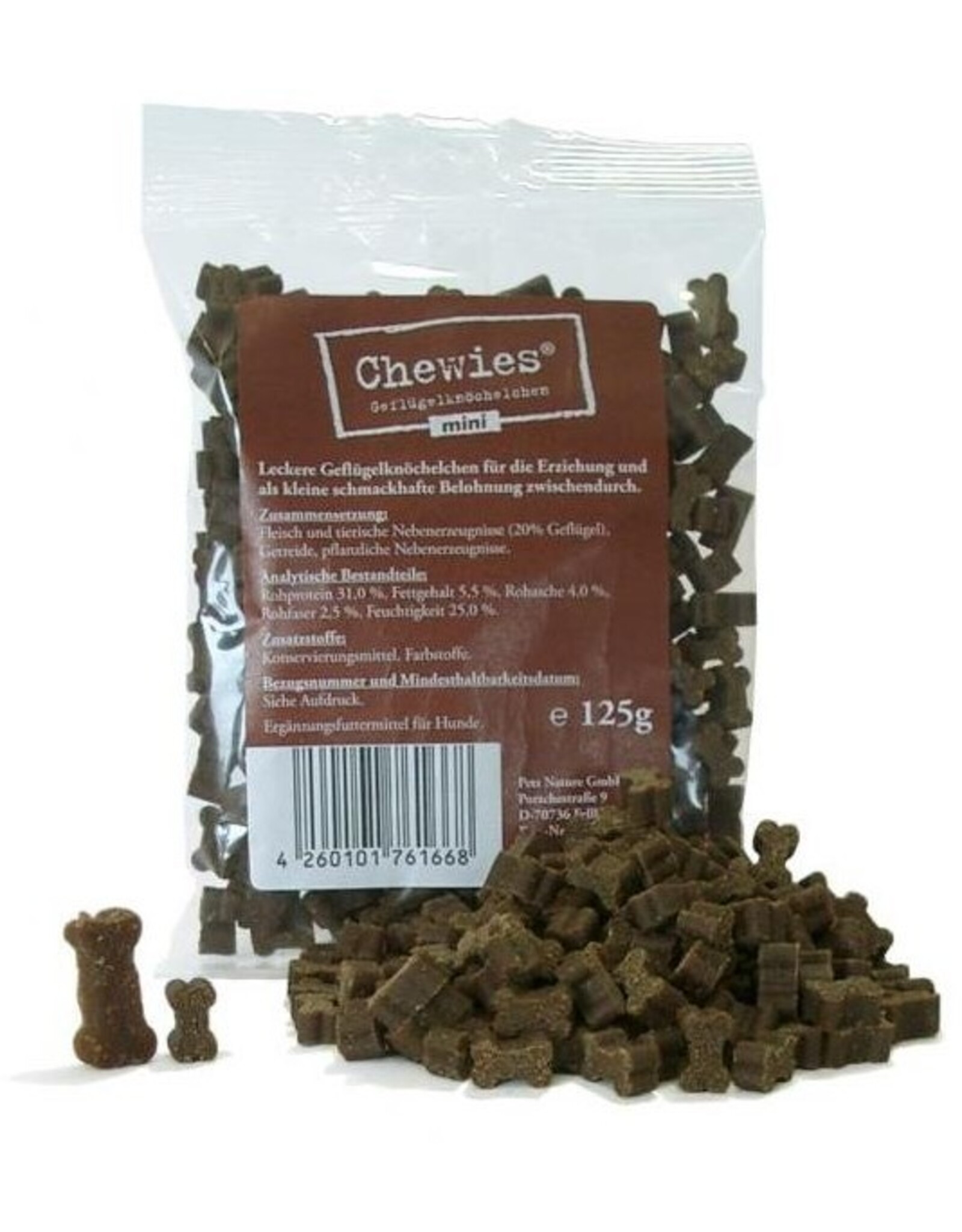 Chewies Chewies Geflügelknöchelchen mini 125g