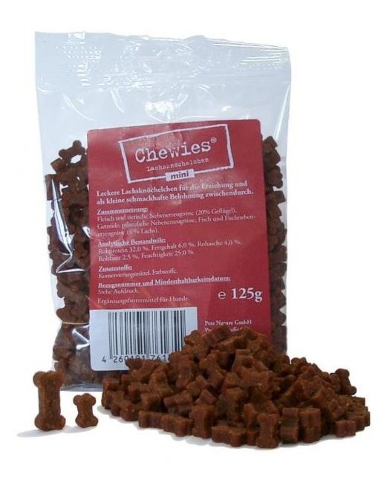 Chewies Chewies Lachsknöchelchen mini 125g