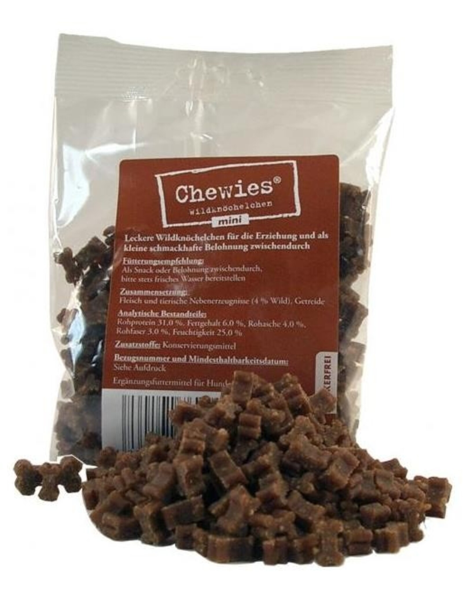 Chewies Chewies Wildknöchelchen mini 125g