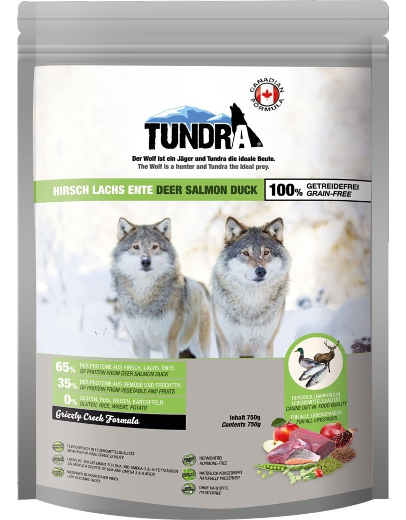 Tundra Tundra Dog - Hirsch, Ente & Lachs - Grizzly Creek
