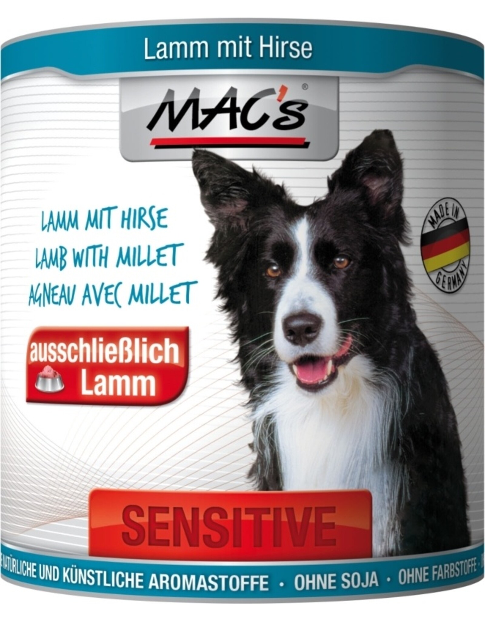 Mac´s Macs Dog Sensitive Lamm & Hirse 800g Dose