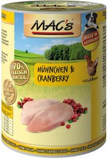 Mac´s Macs Dog Hühnchen & Cranberry 400g Dose