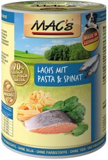 Mac´s Macs Dog Lachs, Pasta & Spinat