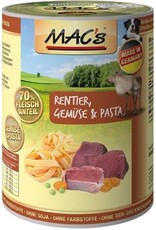 Mac´s Macs Dog Rentier, Gemüse & Pasta
