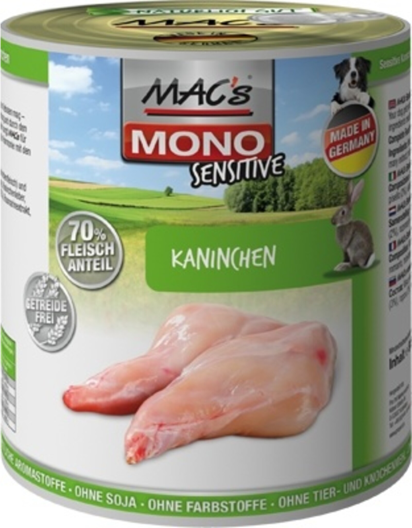 Mac´s Macs Dog Mono Kaninchen 800g Dose