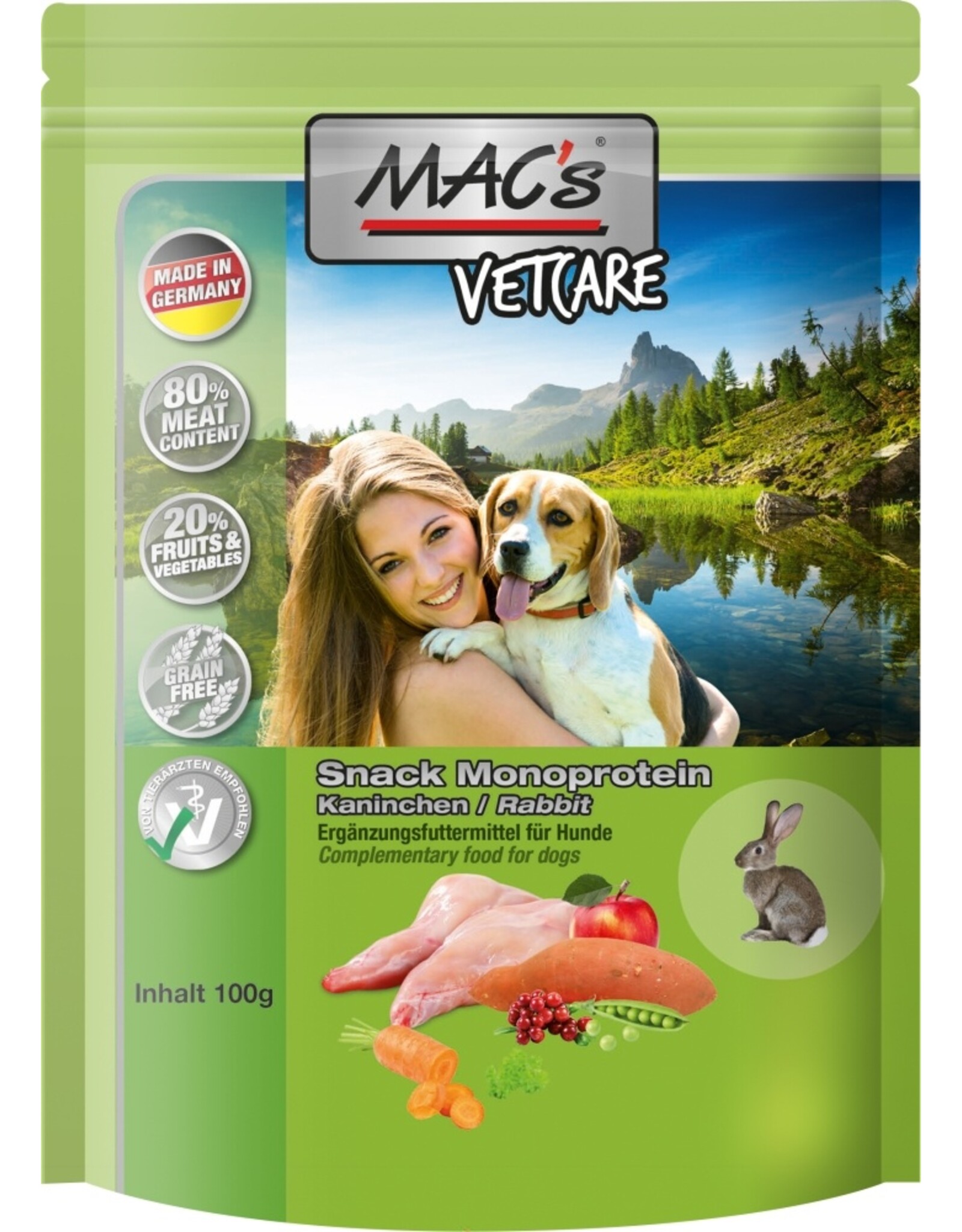 Mac´s MACs Mono Snack Kaninchen 100g