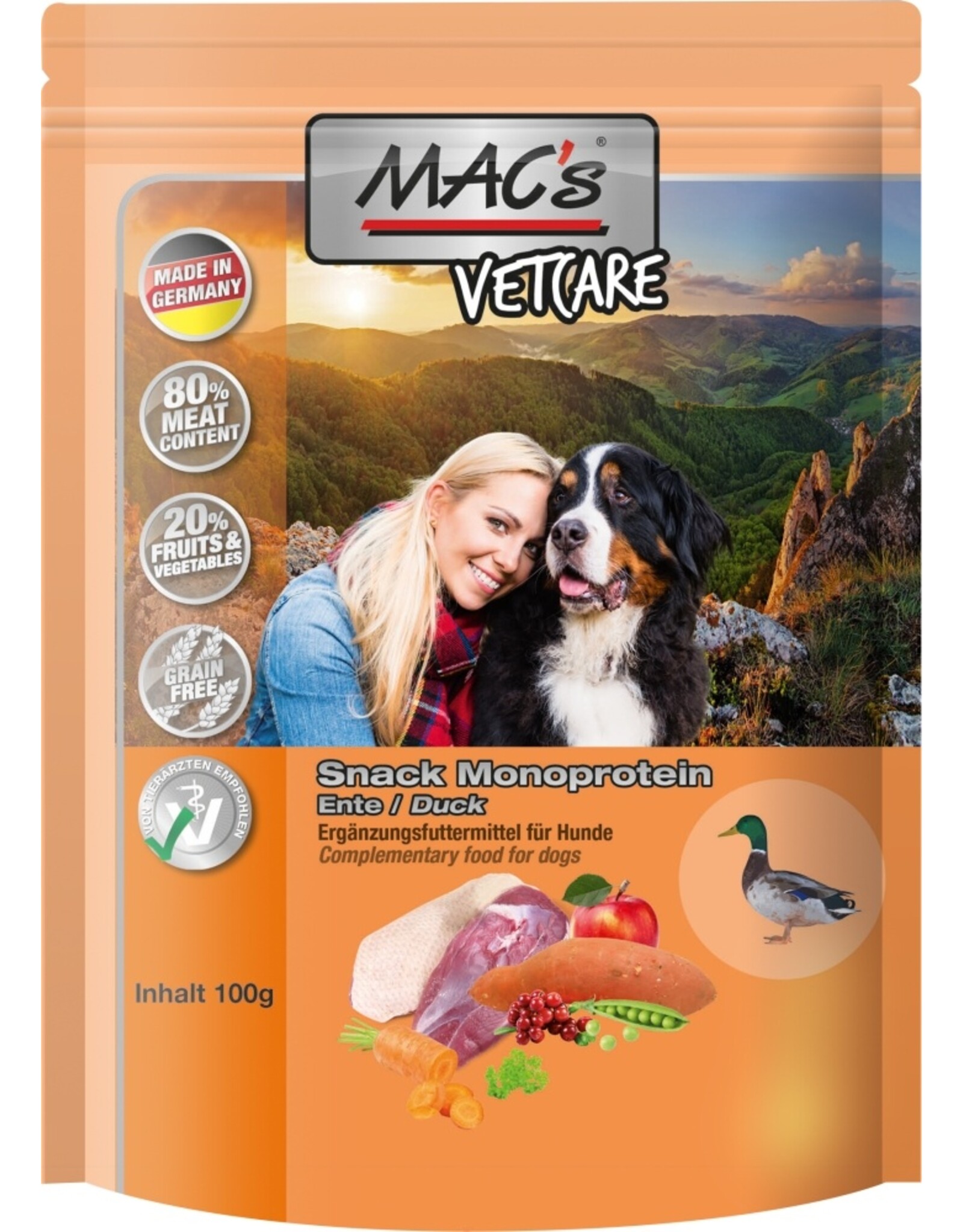 Mac´s MACs Mono Snack Ente      100g