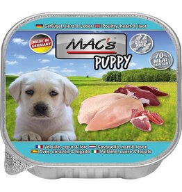Mac´s Macs Dog Puppy Geflügel+Herz+Leber 150g