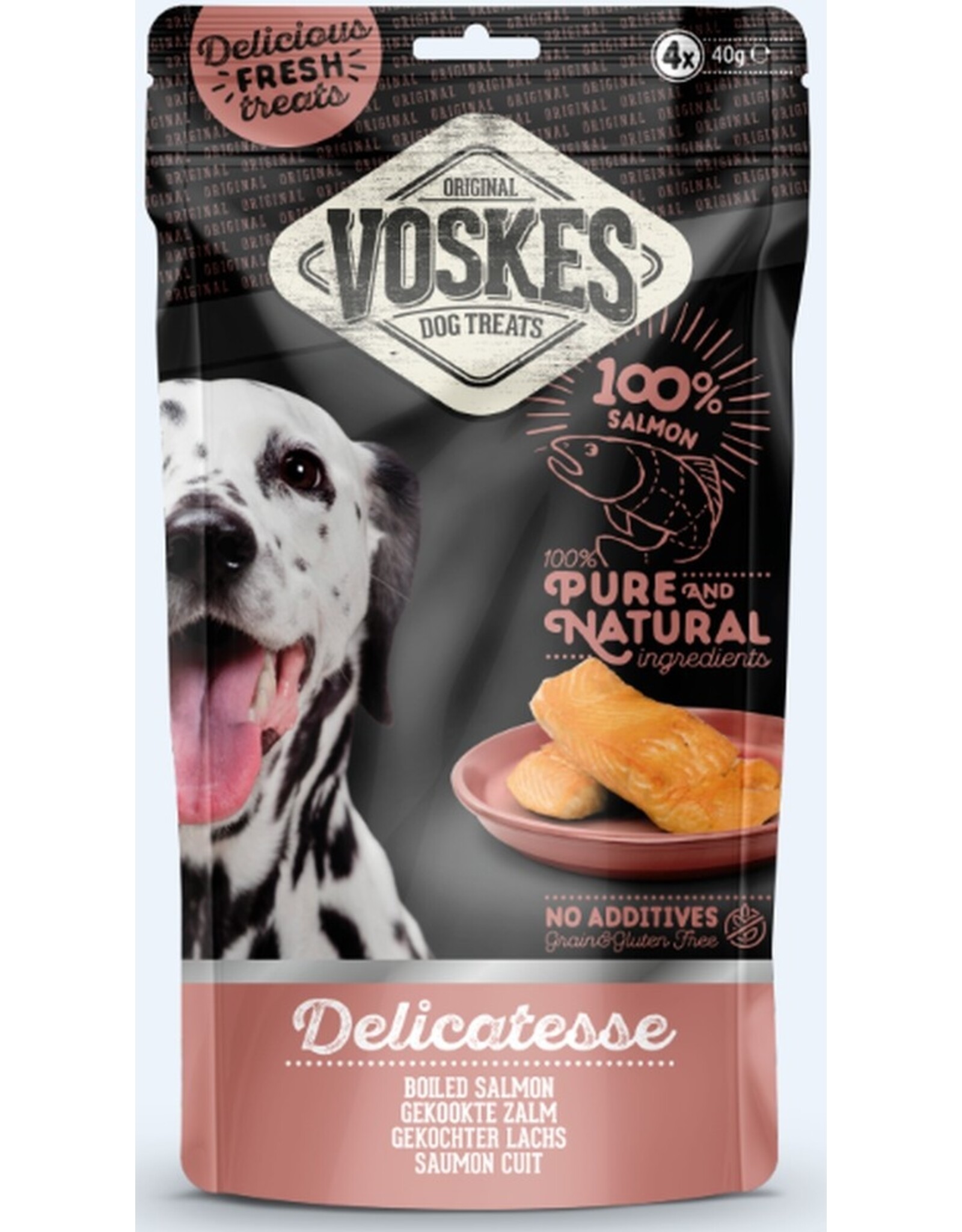 Voskes Voskes Dog gekochter Lachs 160g