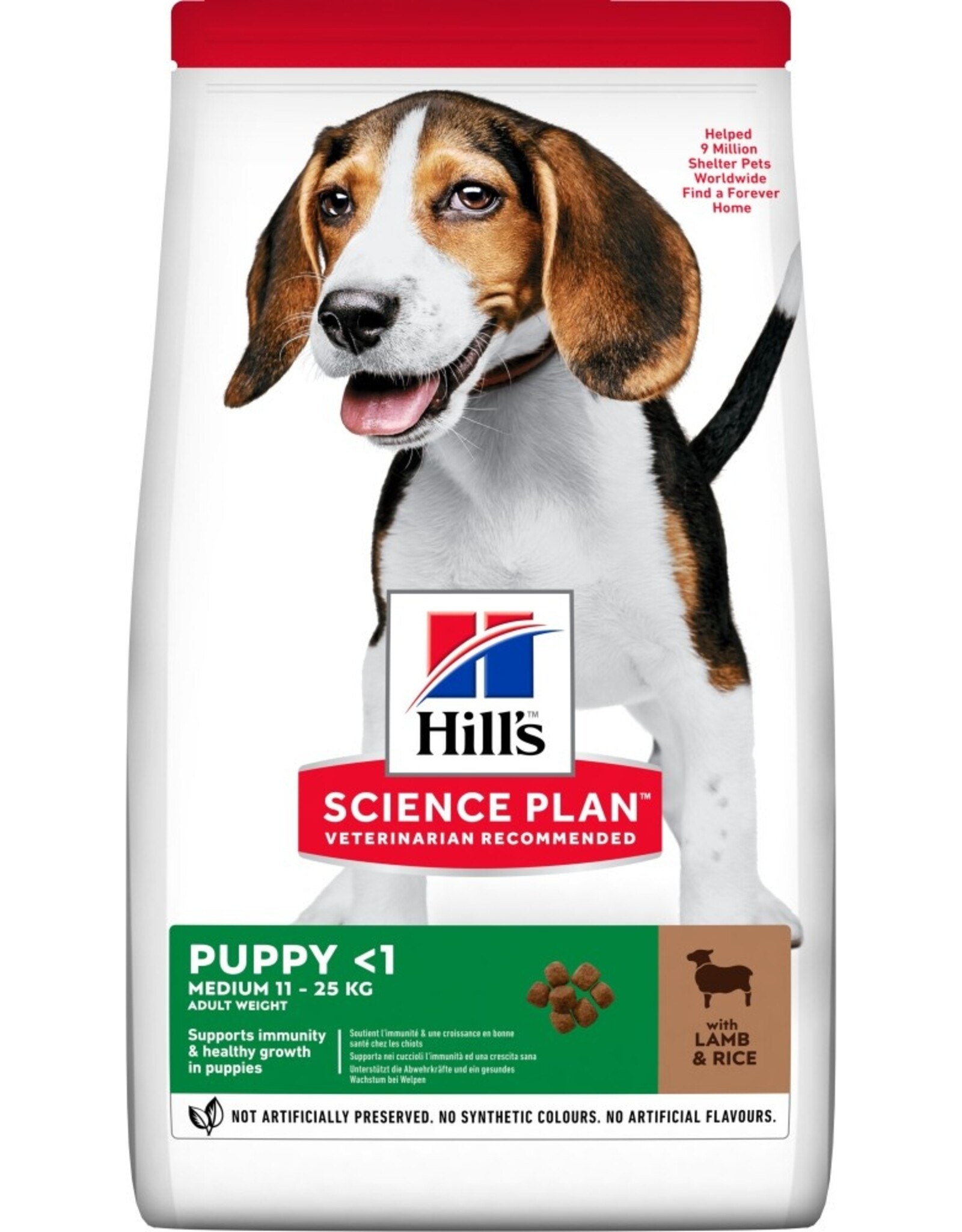 Hills Science Plan Hund Puppy Medium Lamm & Reis 14kg