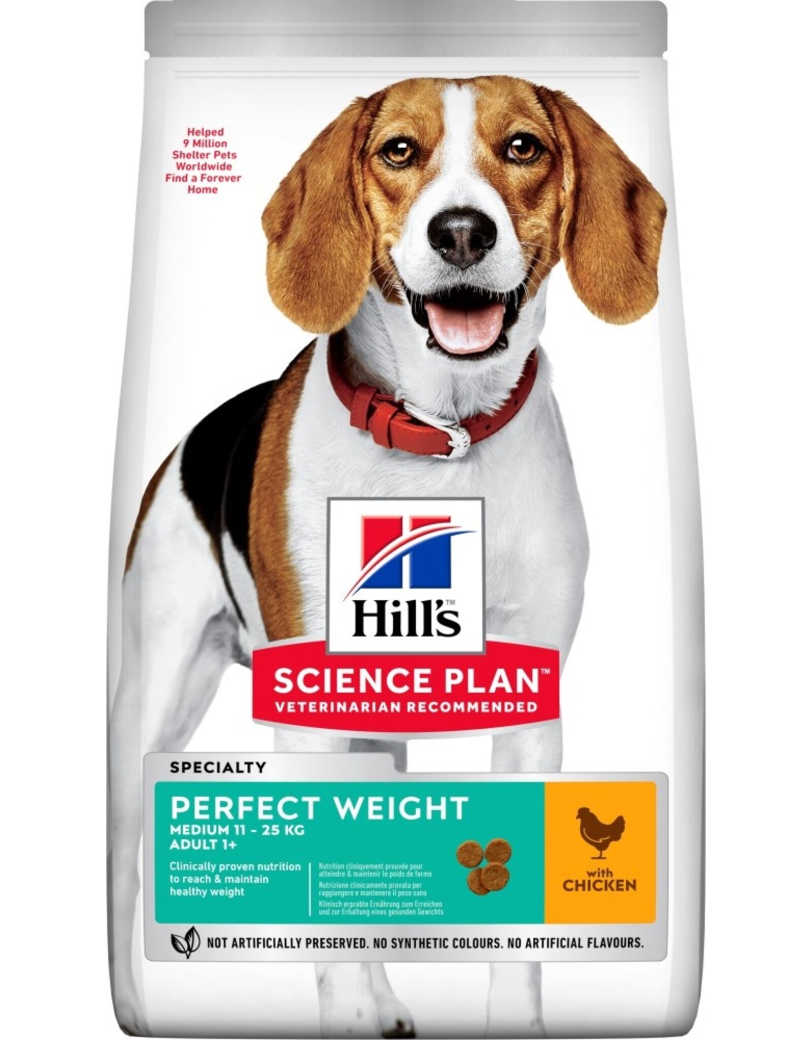 Hills Science Plan Hund Adult Perfect Weight Medium Huhn 2kg