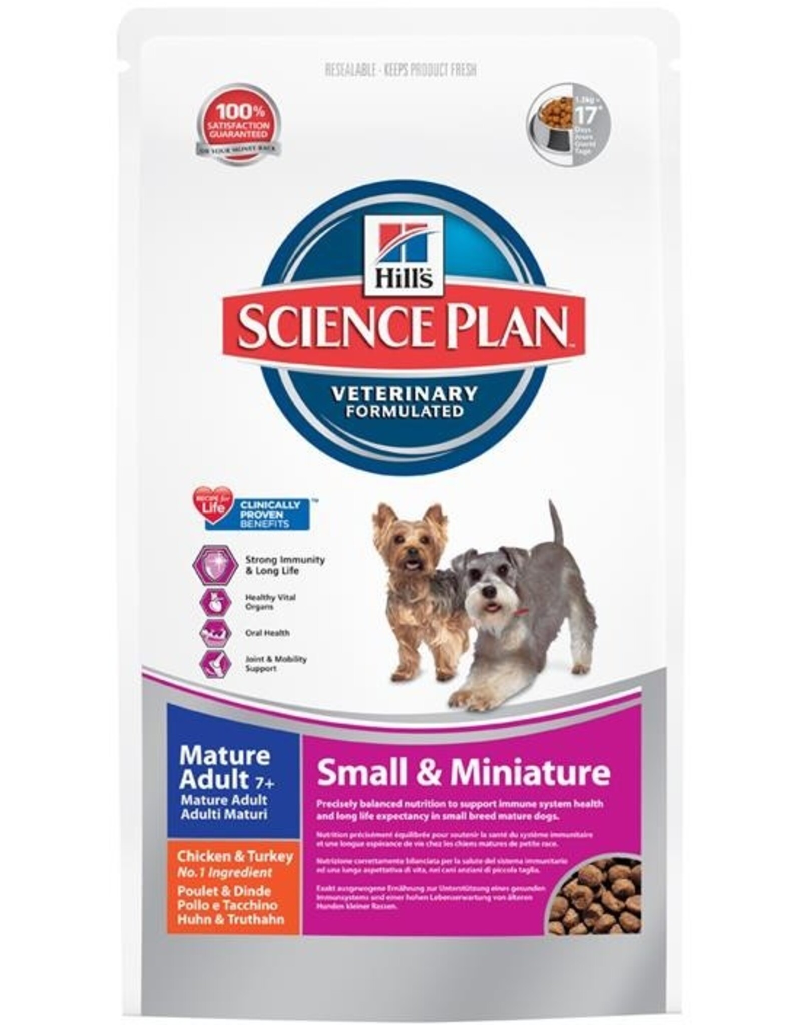 Hills Science Plan Hund Mature Adult 7+ Small & Mini Huhn