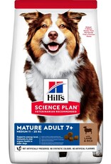 Hills Science Plan Hund Mature Adult 7+ Medium Lamm & Reis