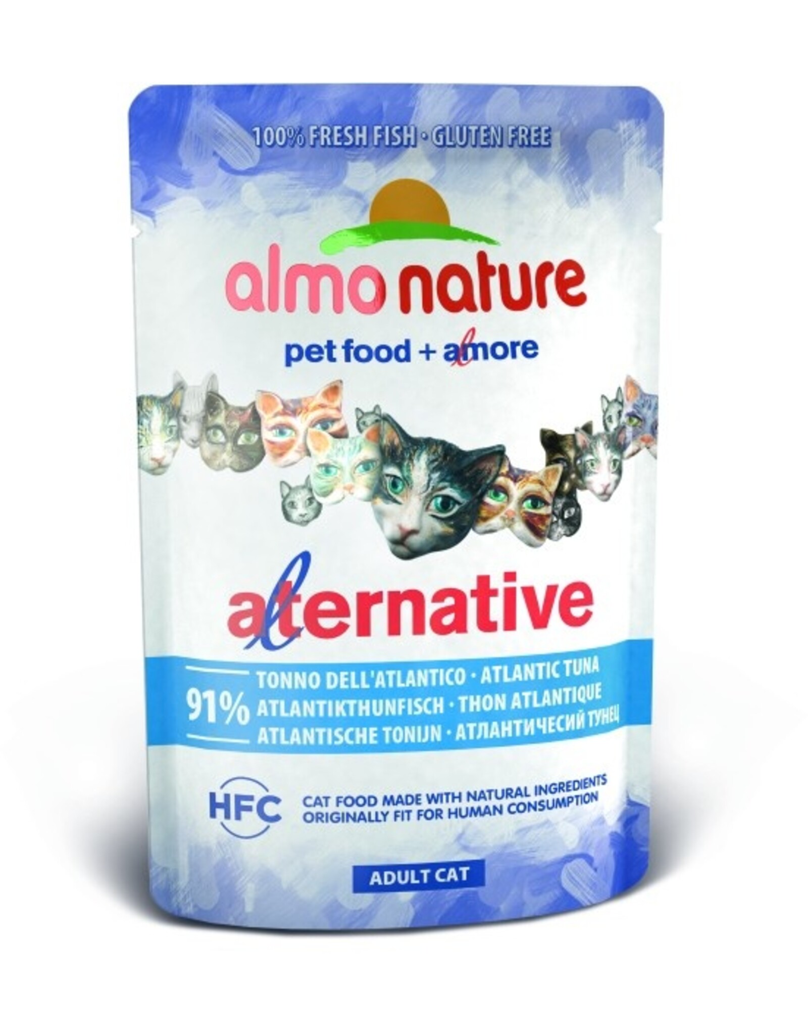 Almo Nature Almo Nature Cat Alternative 91% Atlantikthunfisch (55 g)