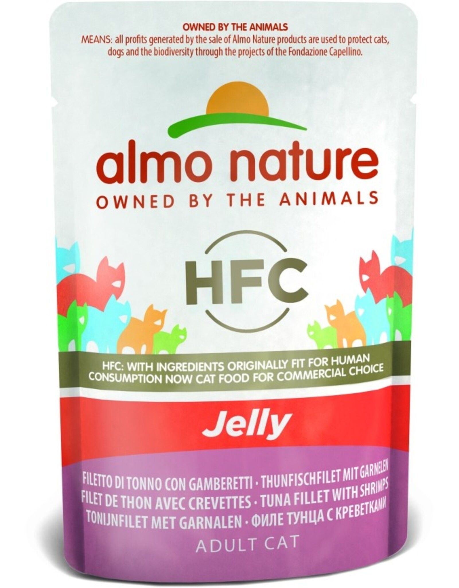 Almo Nature Almo Nature Cat Classic Jelly Thunfisch, Huhn und Schinken (55 g) P