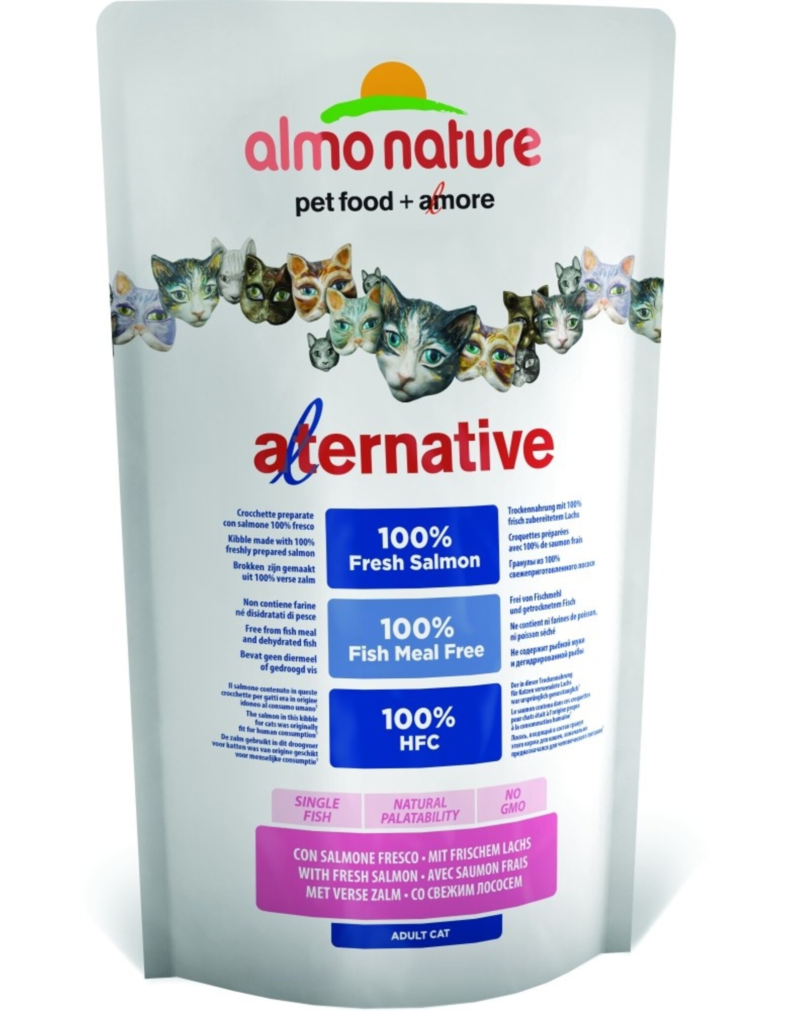 Almo Nature Almo Nature Cat Alternative Lachs+Reis 750g