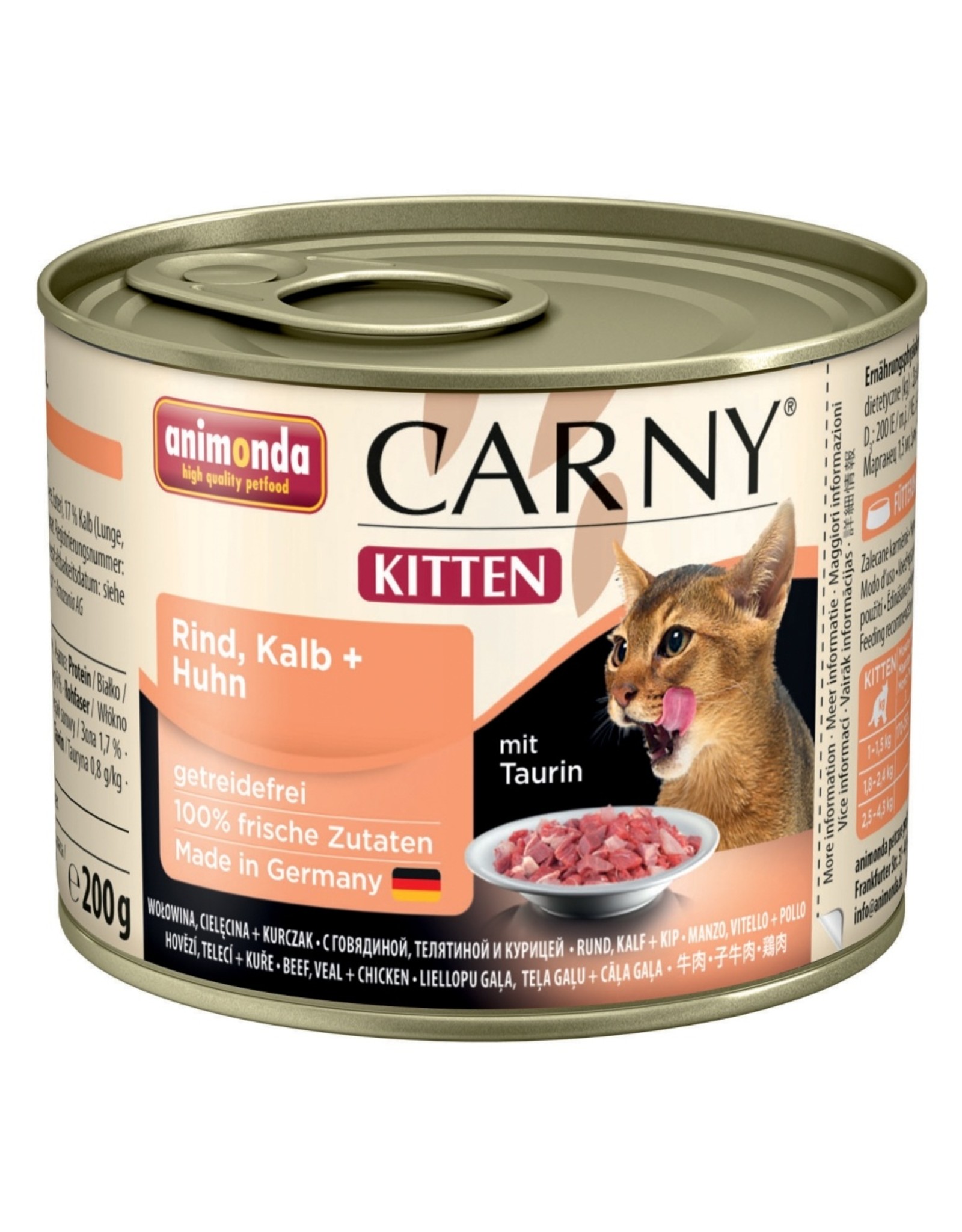 Animonda Animonda Cat Dose Carny Kitten Rind & Kalb & Huhn
